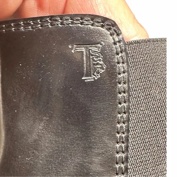 Men’s TOD’S Black Leather Chelsea Boots (Sz 8.5) (VGUC) - Picture 6 of 14